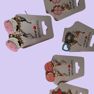 Charming Kids Earring Set - Pink, Blue, Gold